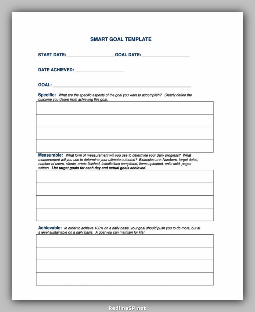 Smart Goals Template 14