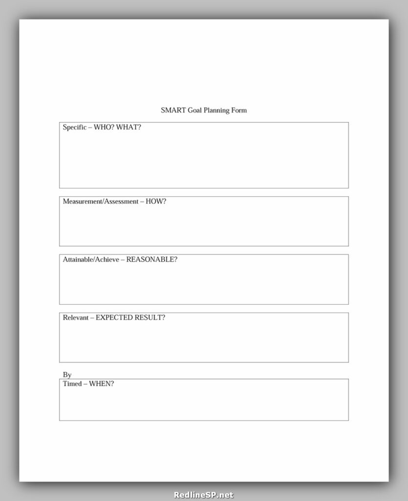 Smart Goals Template 21