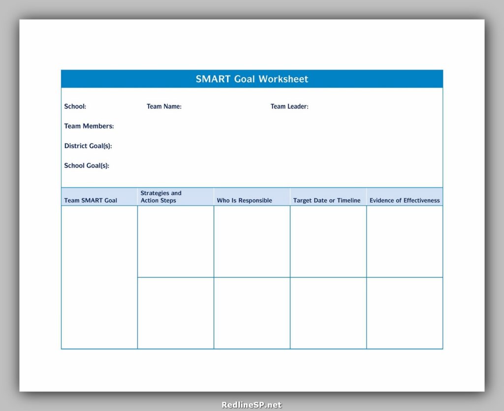 Smart Goals Template Excel 15