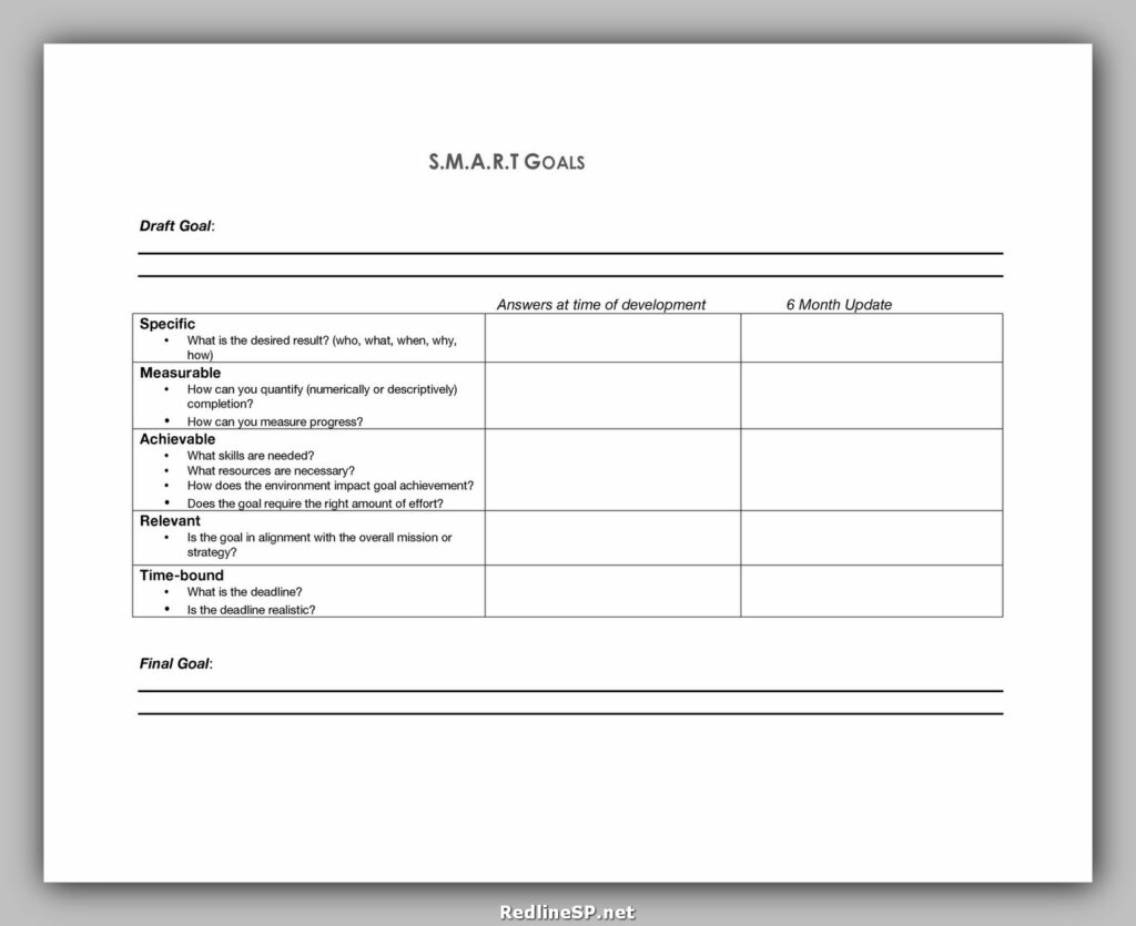 Smart Goals Template Excel 32