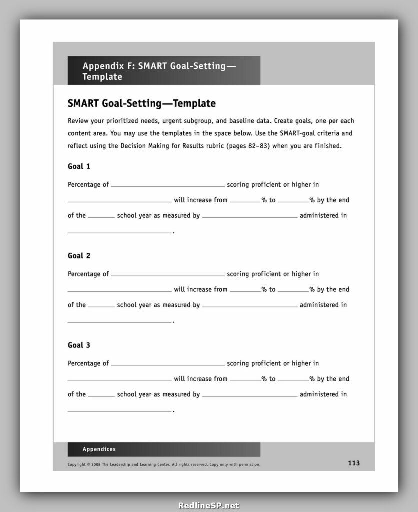 Smart Goals Template Pdf 30