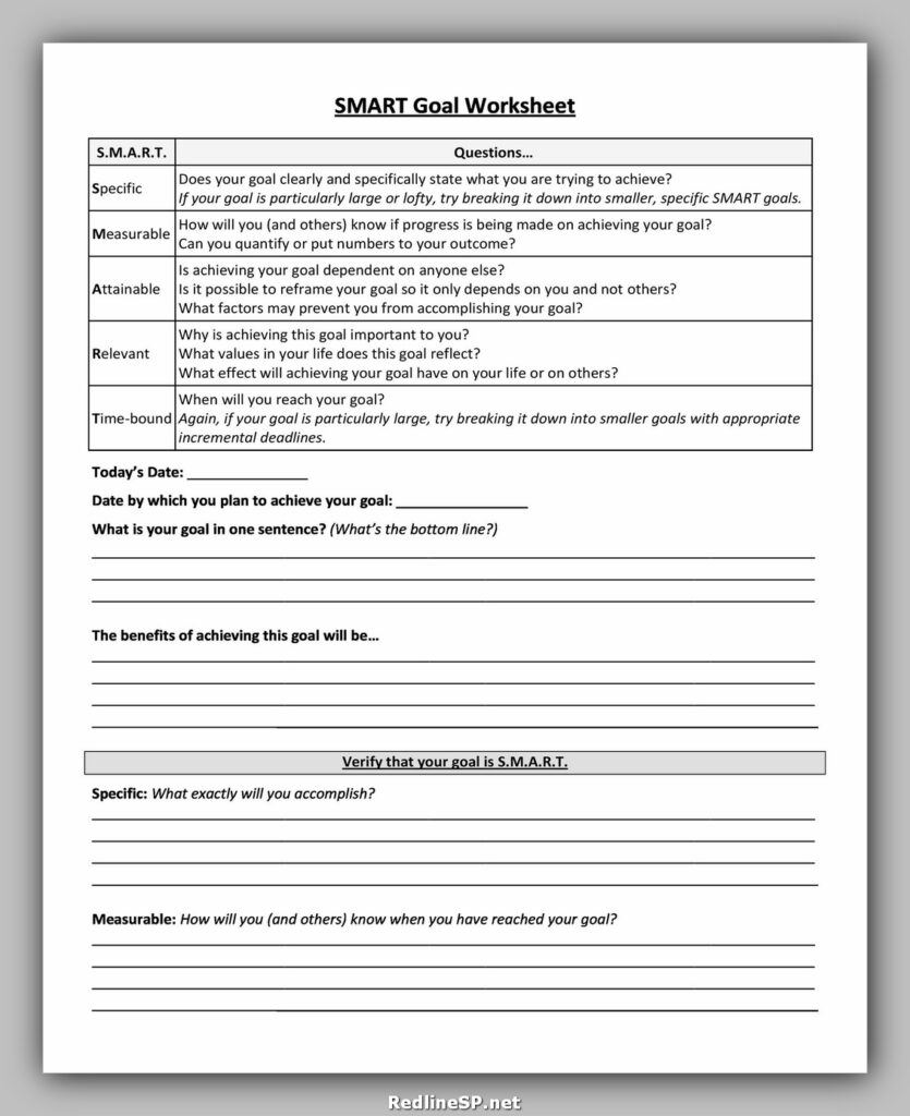 Smart Goals Template Word 09