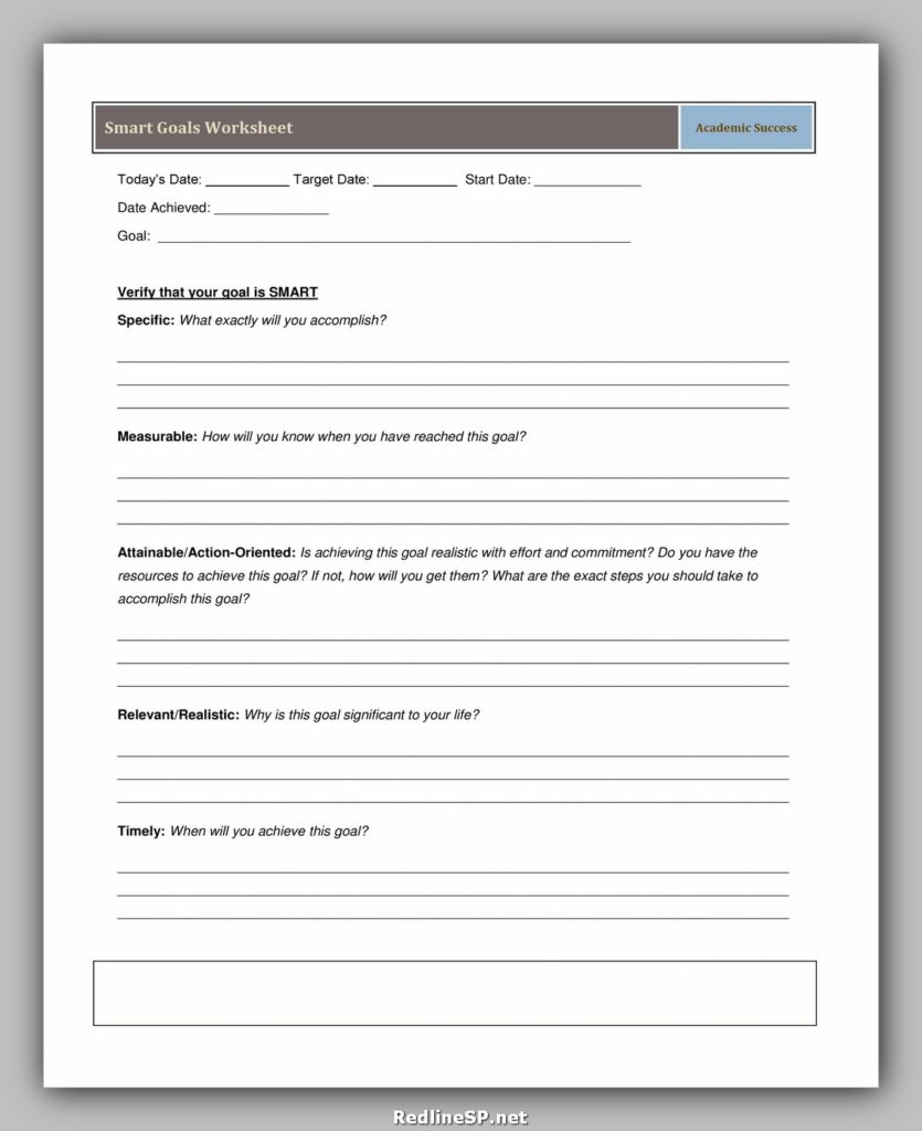 Smart Goals Template Word 13