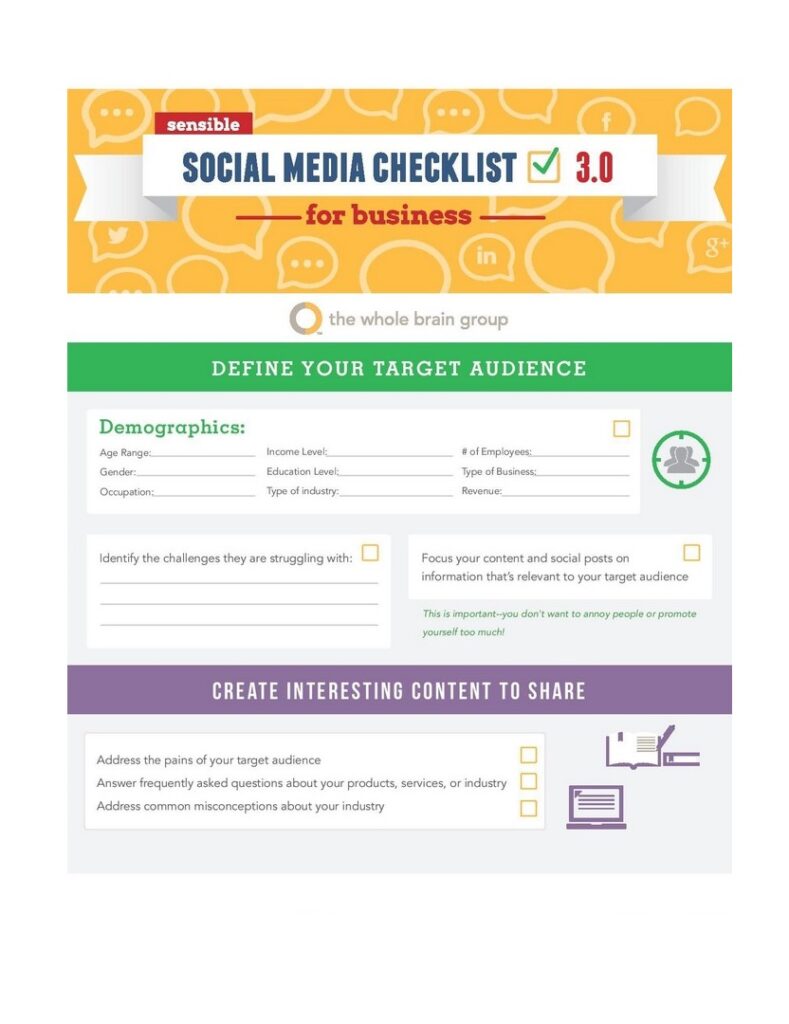 Social Media Checklist for Business