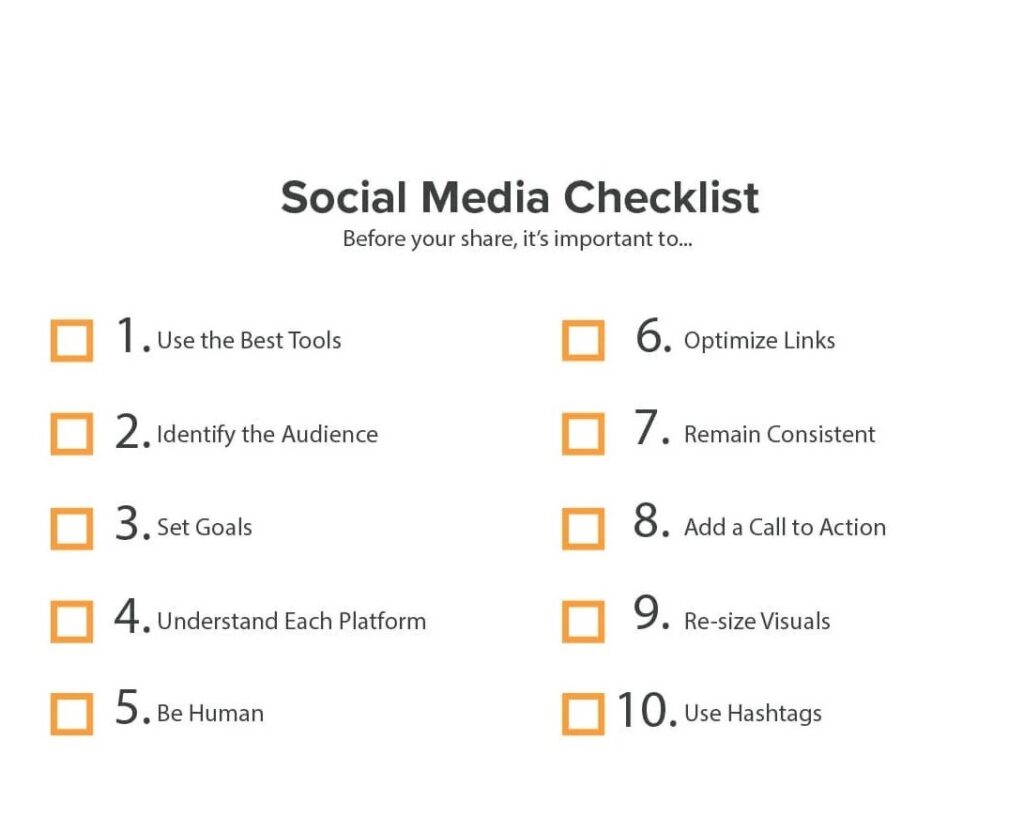 Social media checklist 03