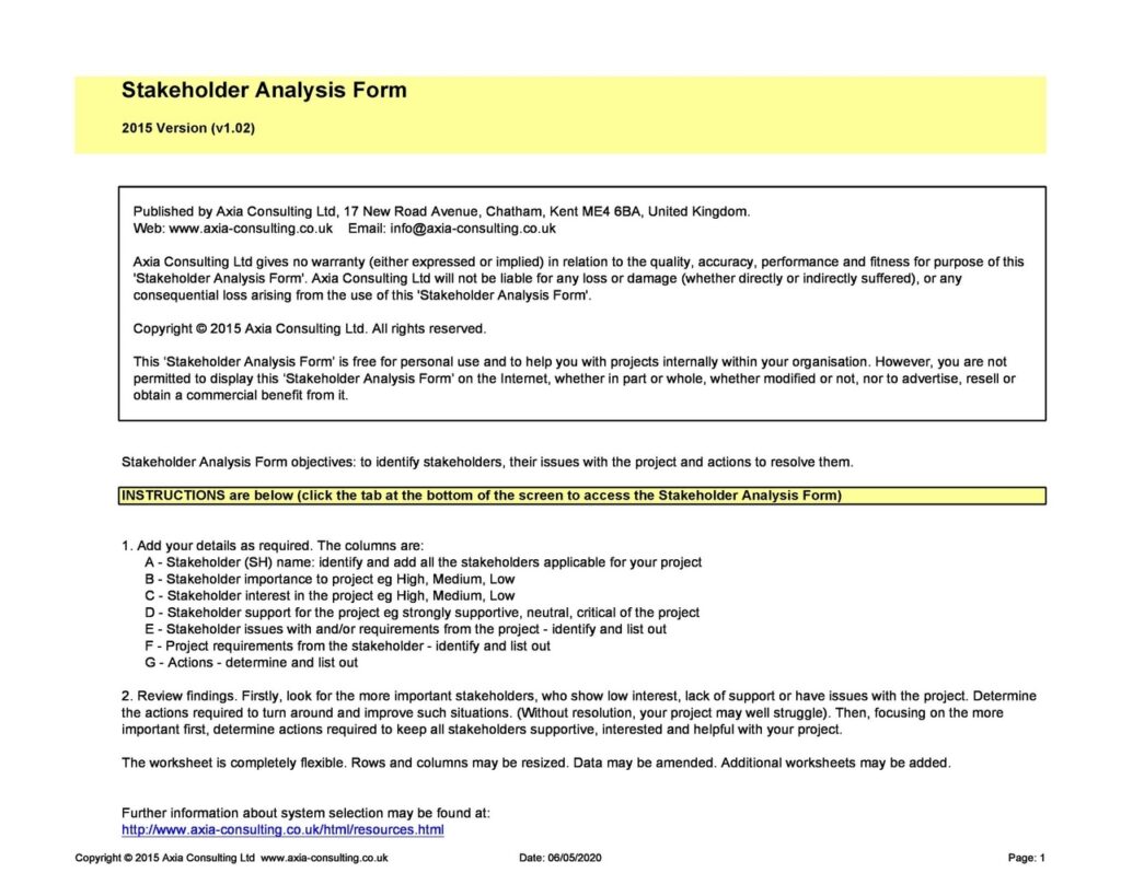 Stakeholder Analysis 08