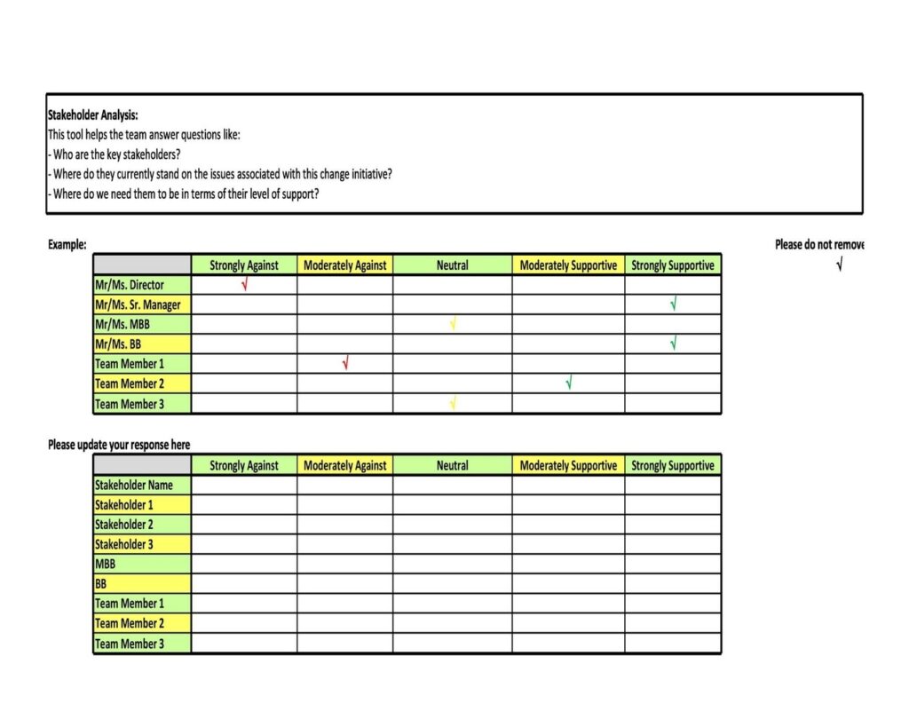 Stakeholder Analysis Example 30