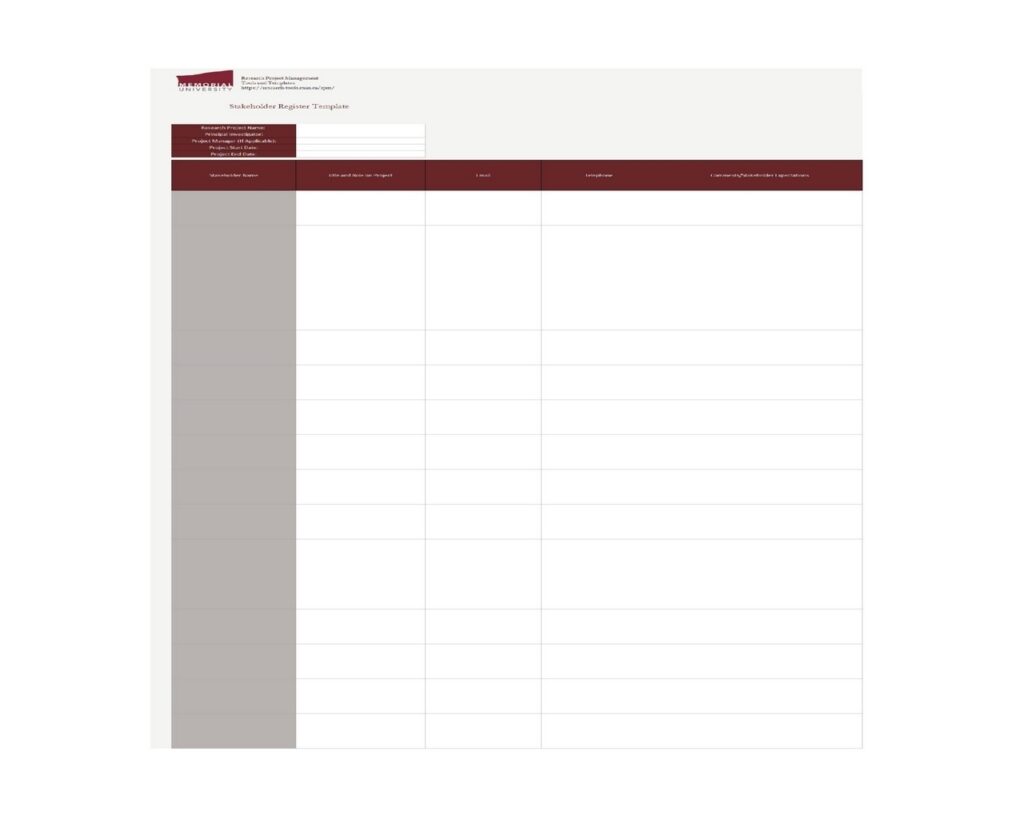 Stakeholder Analysis Matrix 47