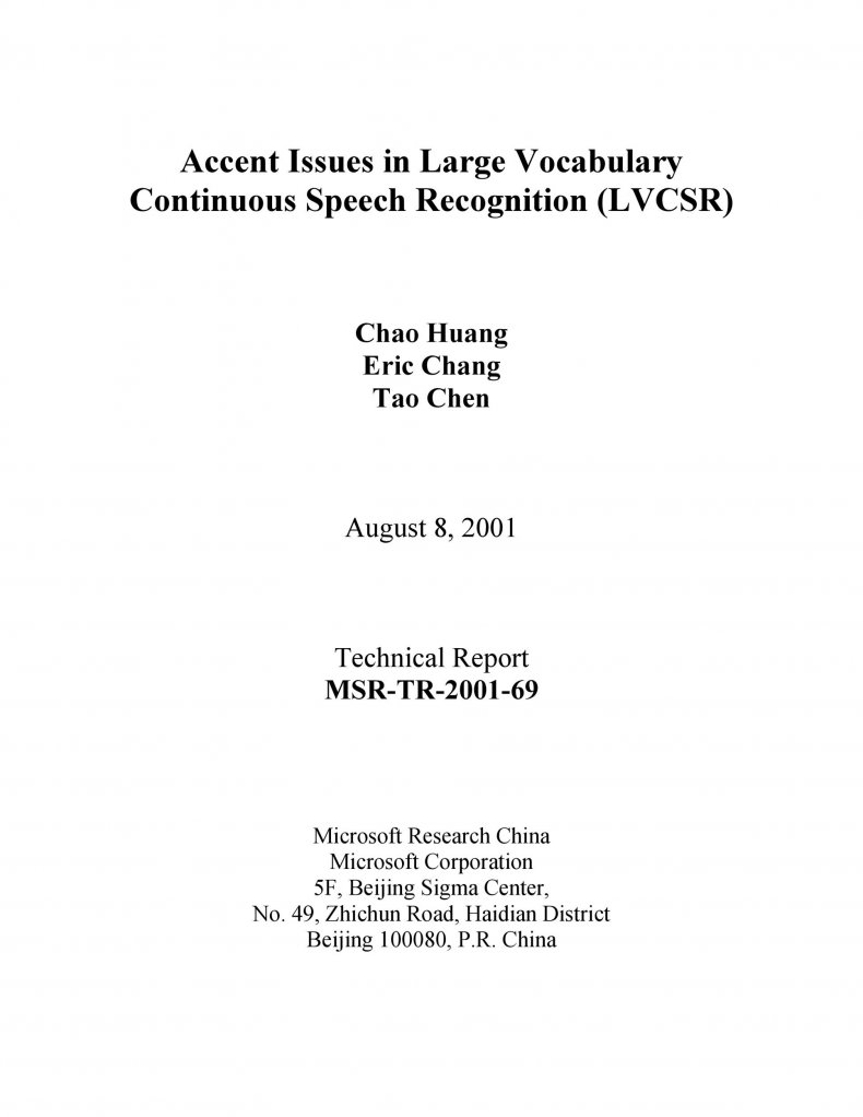 Technical Report Example 29
