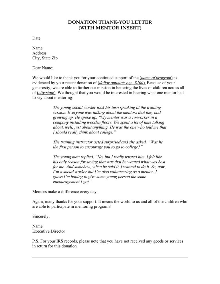 Thank You Letter Template 50+ Free Example RedlineSP