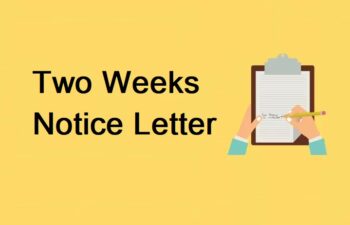 Two Weeks Notice Letter Image