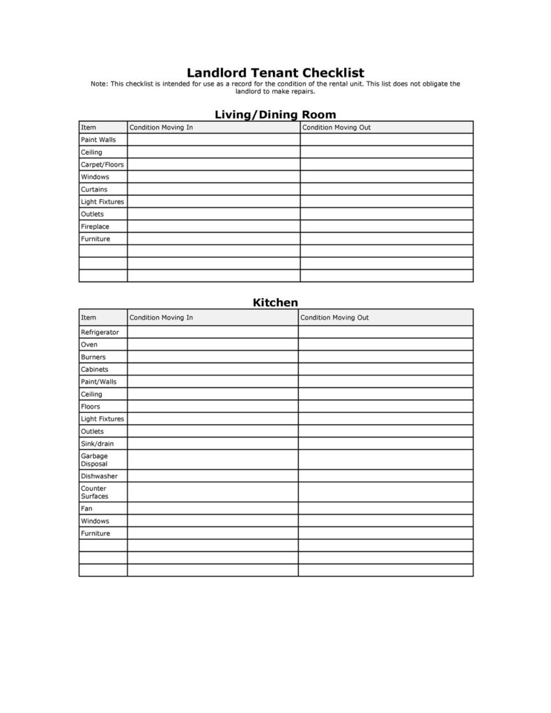 apartment checklist 17