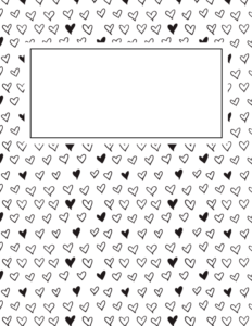 binder cover templates black and white 02