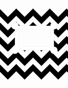 binder cover templates black and white 04