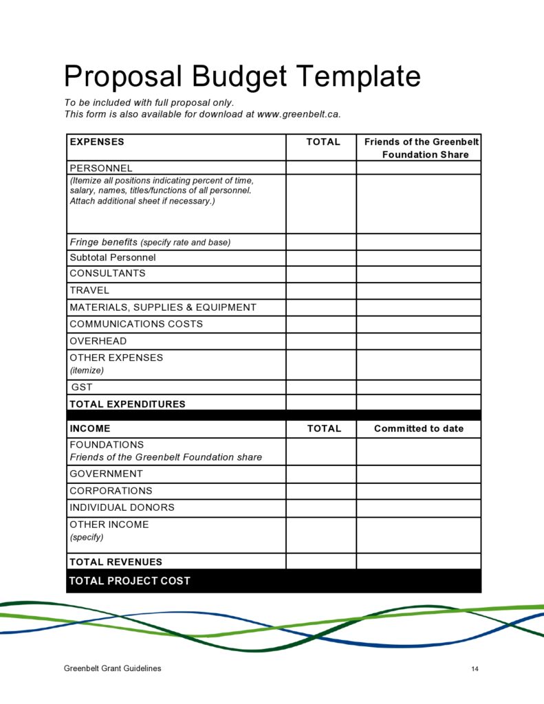 Budget Proposal Template 18