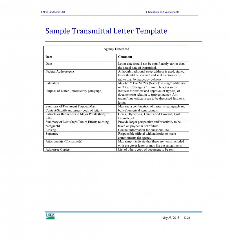 letter of transmittal example 26