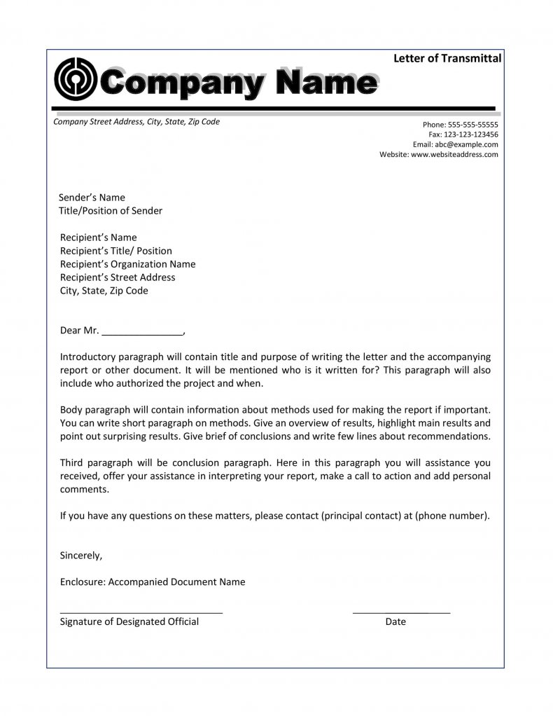 letter of transmittal template 01