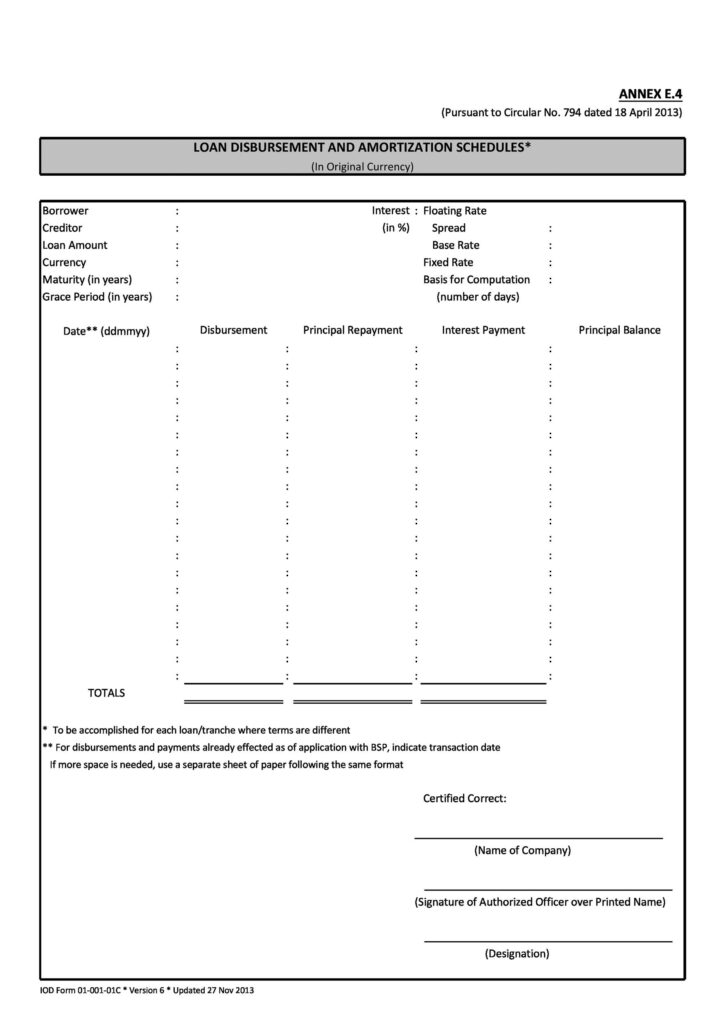 loan amortization schedule template 14