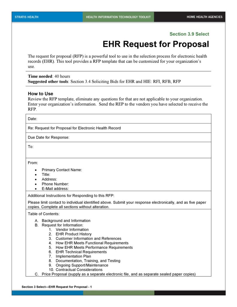 request for proposal 01