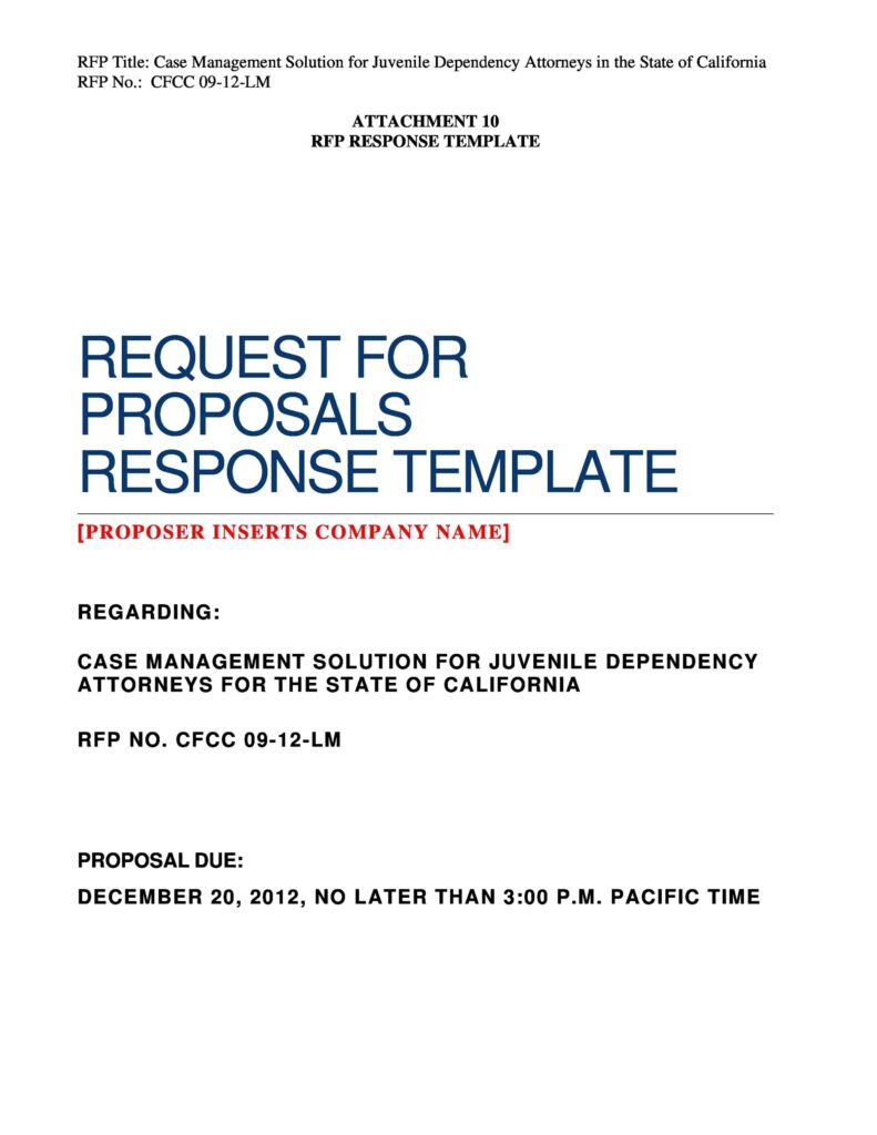 request for proposal example 25