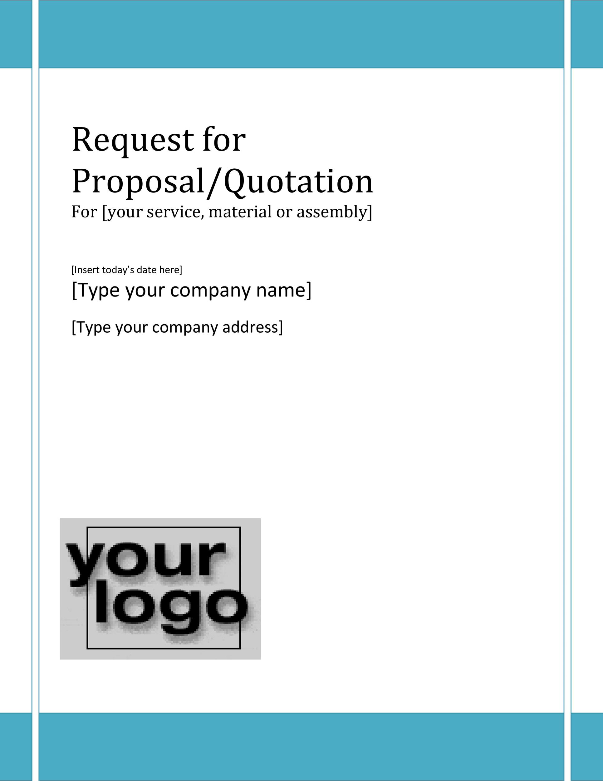 45 Free Request For Proposal Example Templates RFP RedlineSP