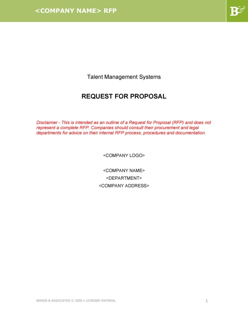 request for proposal template 42