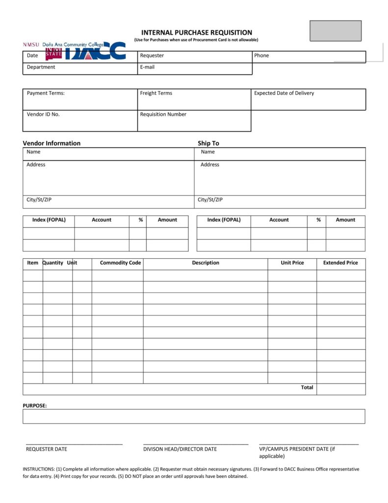 requisition form 21