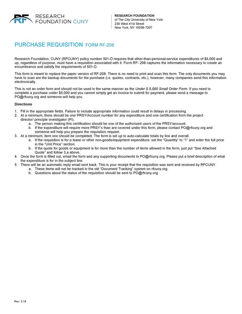 requisition form 22