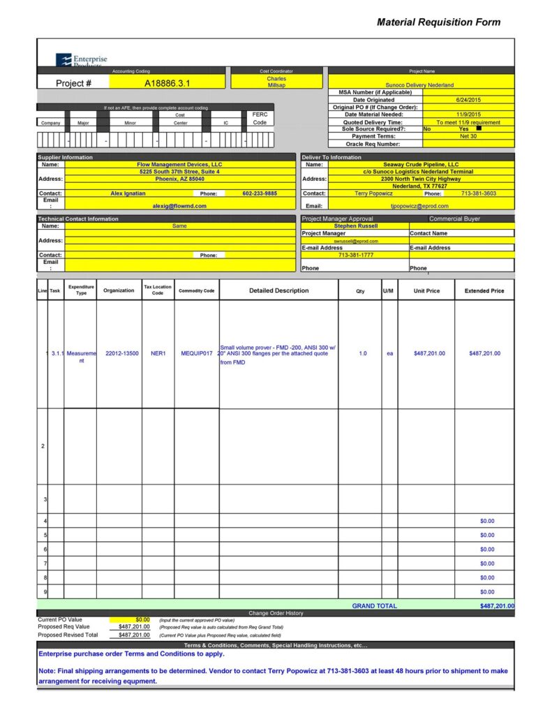 requisition form 47