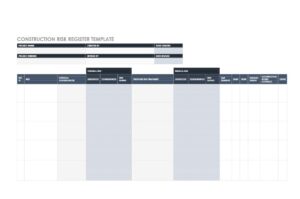 risk register template 40