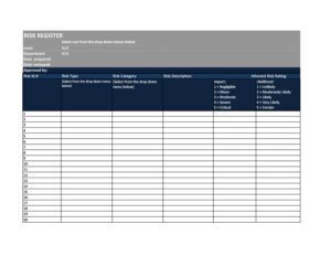 risk register template 49