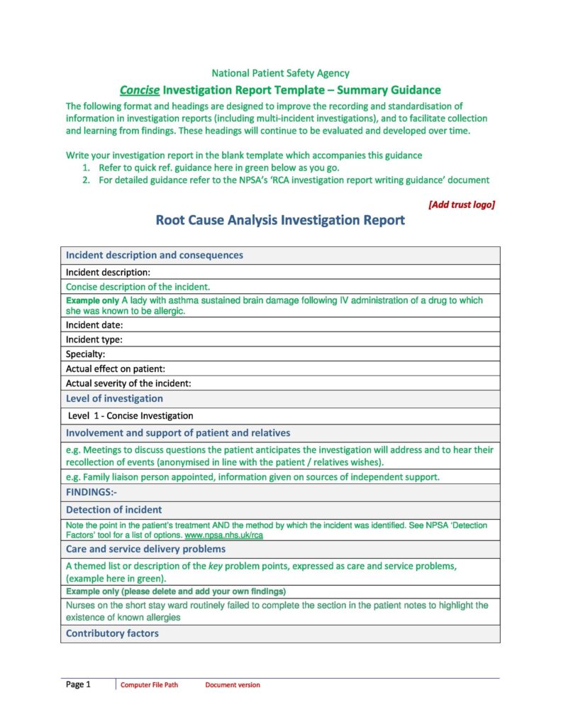 root cause analysis 20