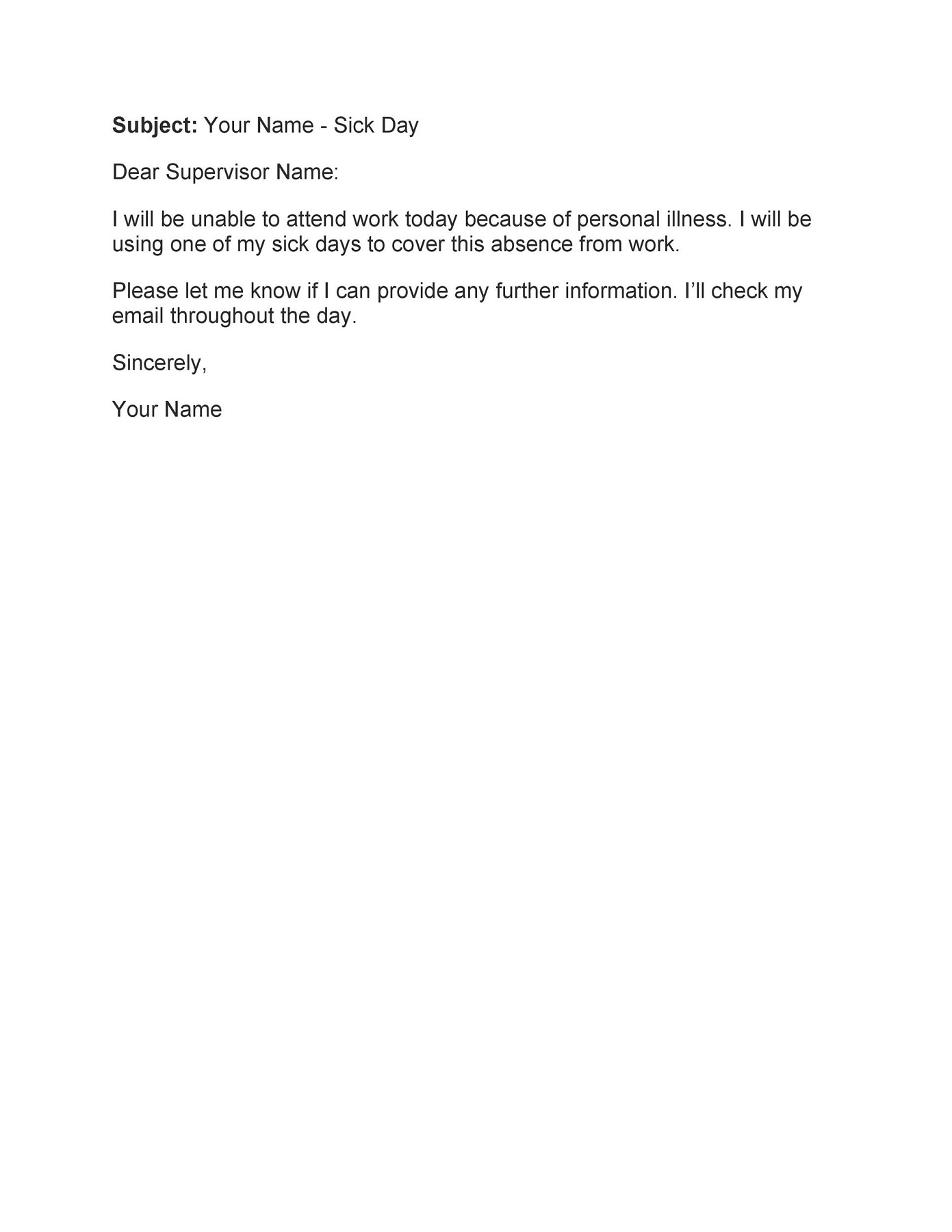50 Useful Sick Leave Email Sample RedlineSP 50-useful-sick-leave-email-sample-redlinesp