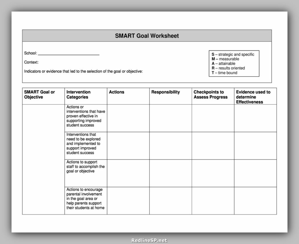 smart goals template 41