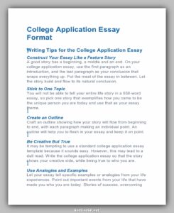 shortest college essay