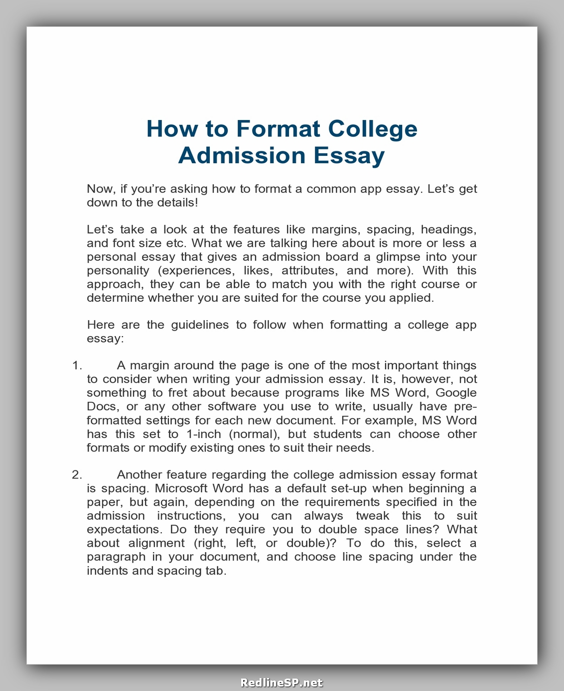 education essay online