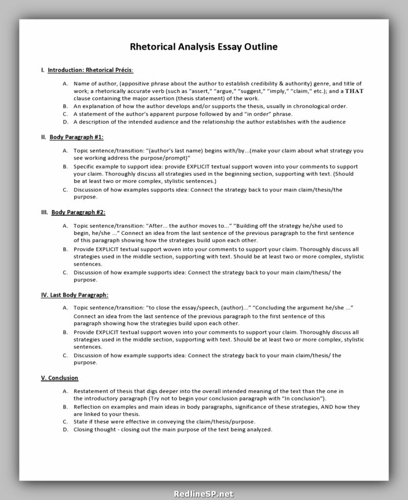 College Essay Template 26