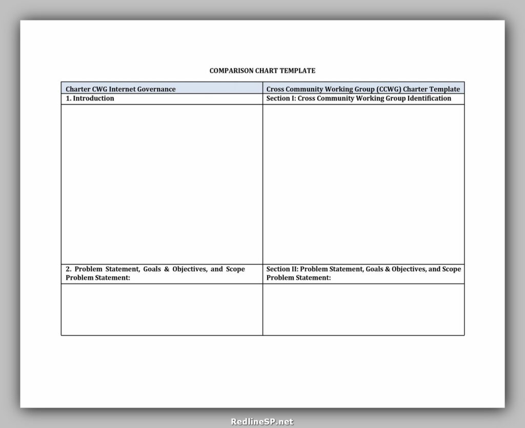 Comparison Chart Example 01