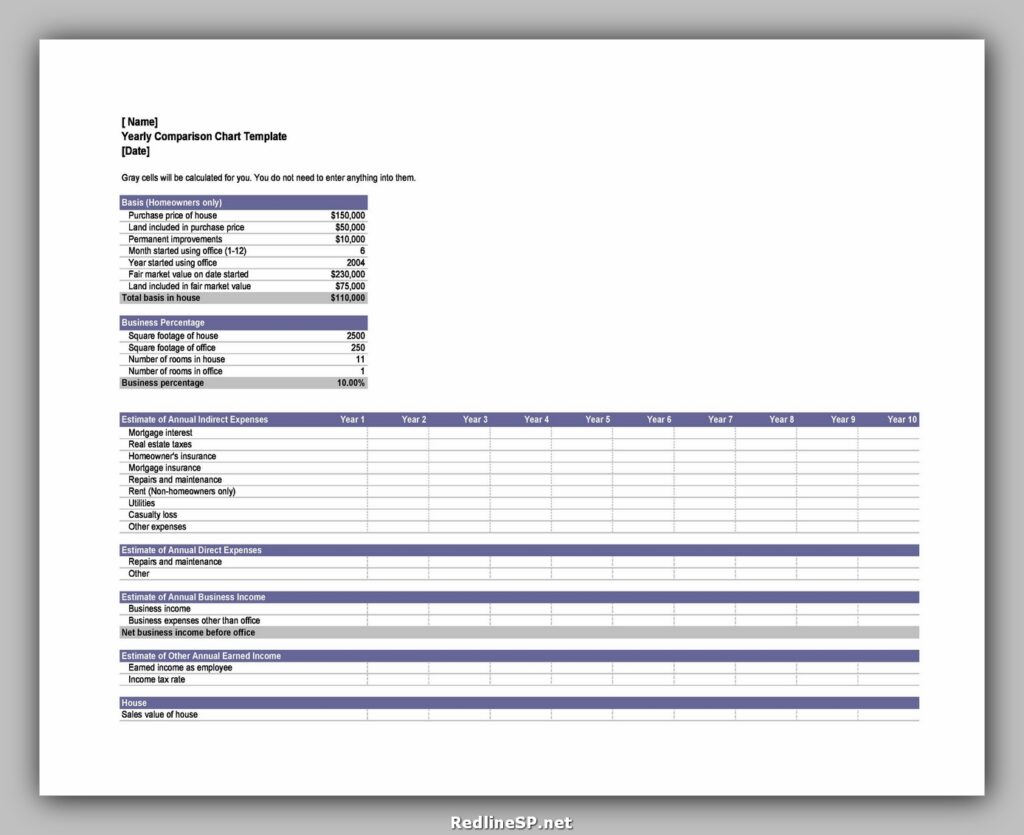 Comparison Chart Example 32