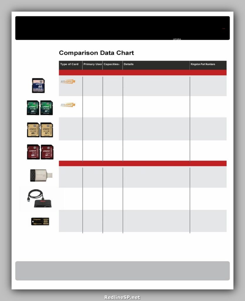 Comparison Chart Template 09