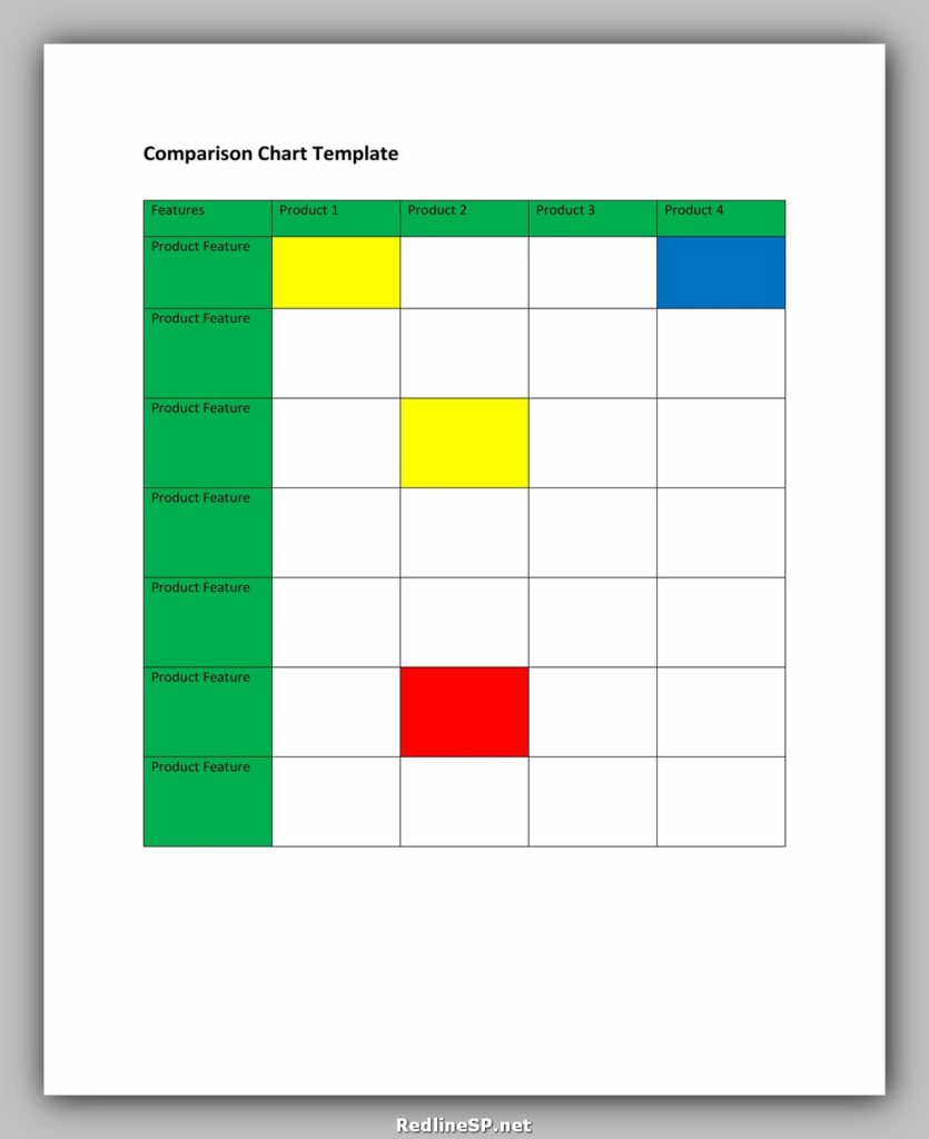 Comparison Chart Template 24