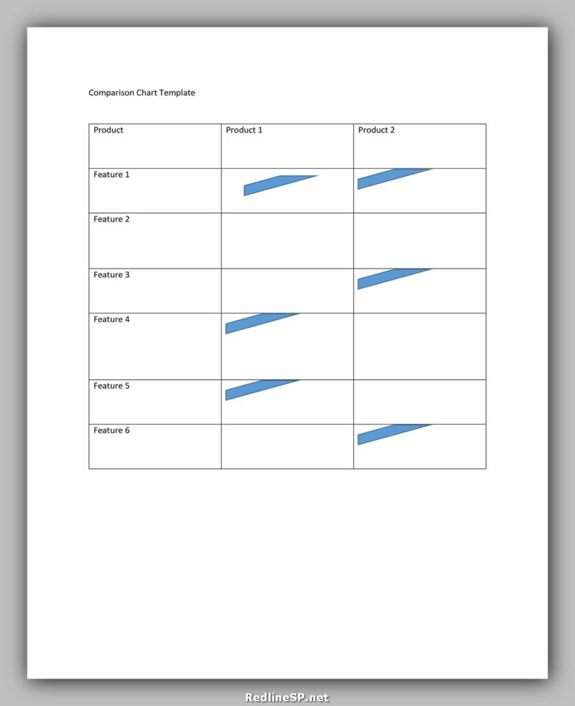 Comparison Chart Template 25