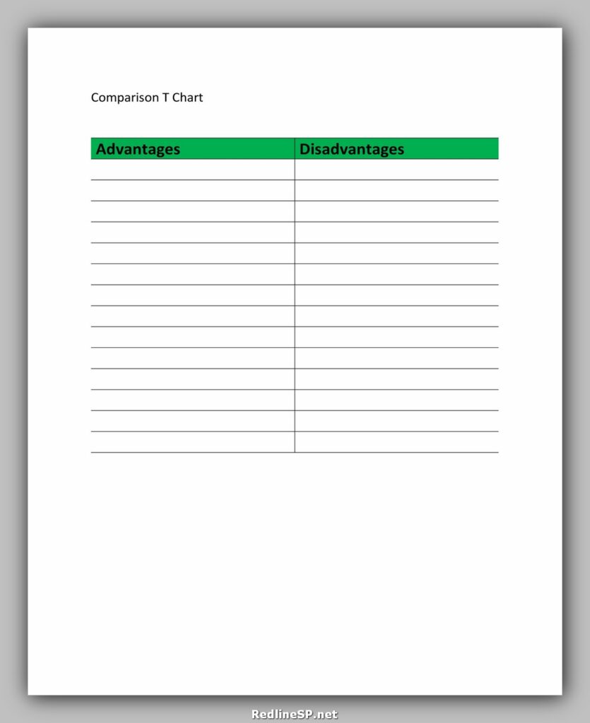 Comparison Chart Template 29