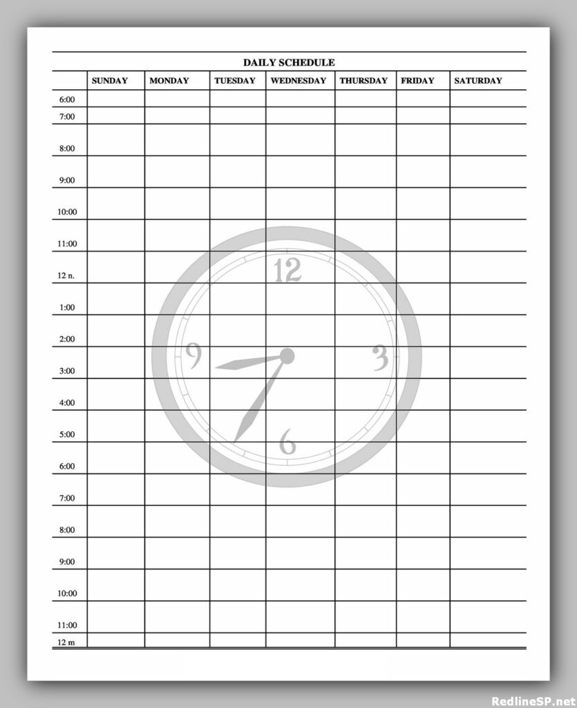 Daily Planner Template Free 11