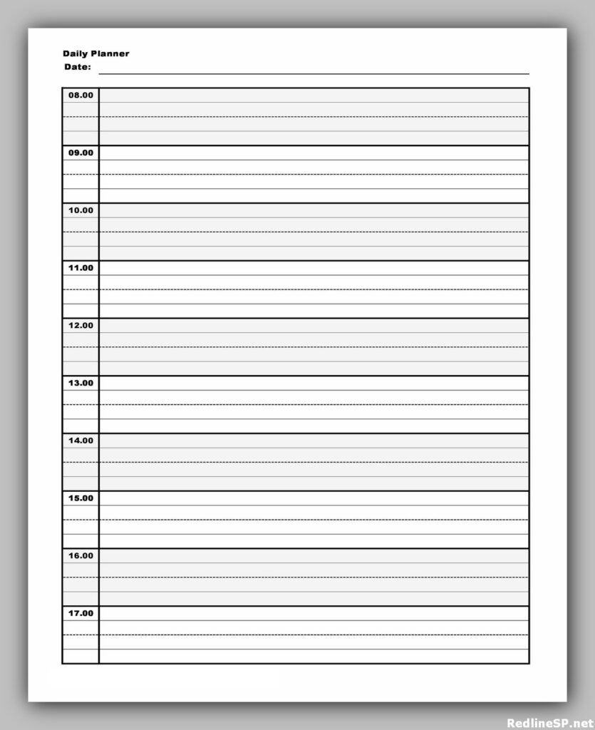 Daily planner template google docs Daily planner template google docs