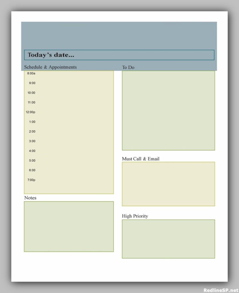 Daily Planner Template Free 22