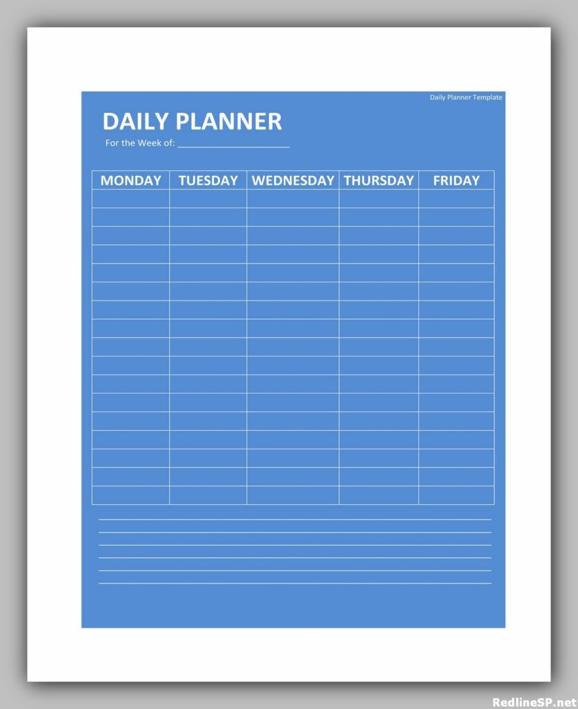 Daily Planner Template Free 33 Daily Planner Template Free 33