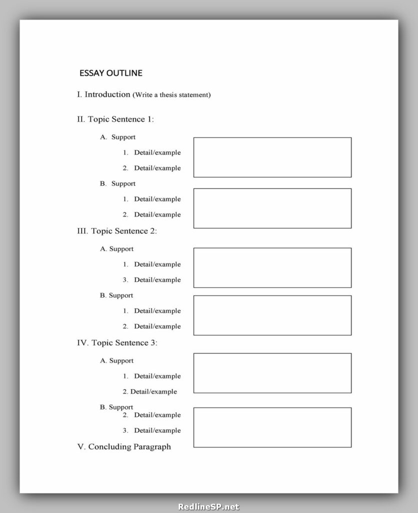 Essay Outline Template 02