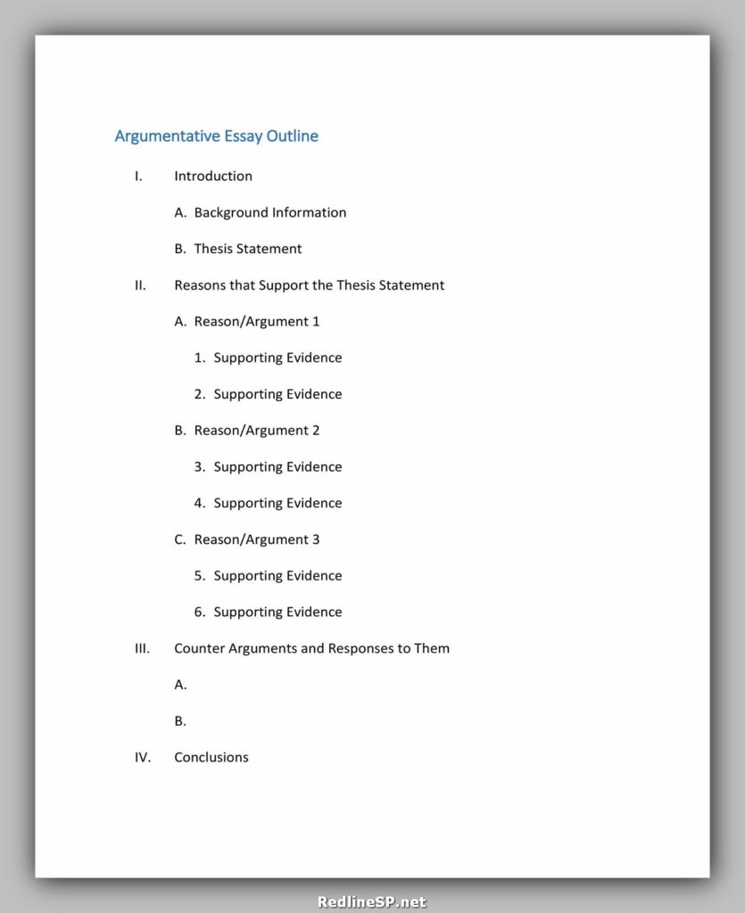 Essay Outline Template 16