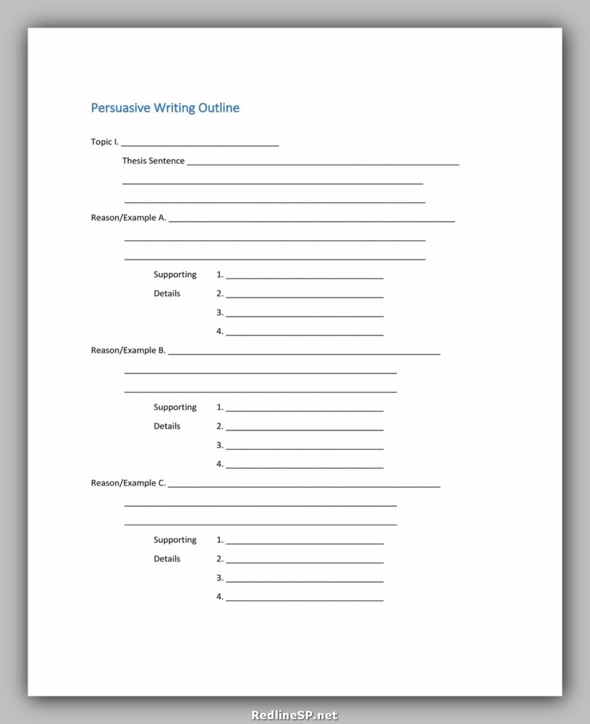 Essay Outline Template 30